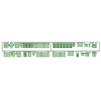 KD60-04：600形床下機器(6編成セット)【武蔵模型工房　Nゲージ 鉄道模型】